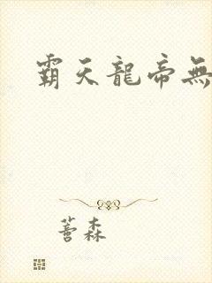 霸天龙帝无弹窗