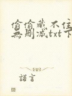 偷偷藏不住全文无删减txt下载