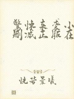 惊悚来袭小说无删减正版在线阅读封面