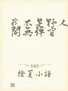 我不是野人笔趣阁无弹窗
