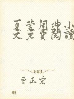 夏莹周坤小说全文免费阅读