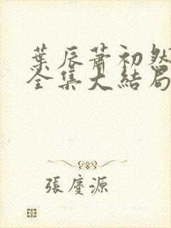 叶辰萧初然小说全集大结局怎么样封面