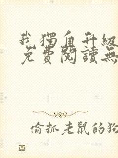 我独自升级小说免费阅读无弹窗