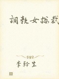 调教女总裁h文封面