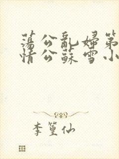荡公乱妇第1章情公苏雪小说封面