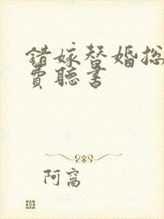 错嫁替婚总裁免费听书