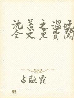 沈羡之温晚小说全文免费阅读
