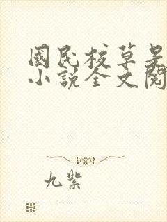 国民校草是女生小说全文阅读