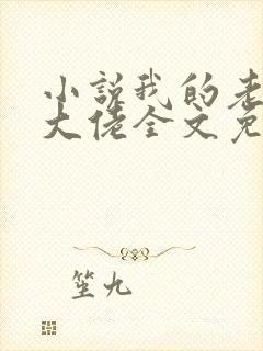 小说我的老公是大佬全文免费阅读