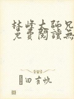 林峰大师兄小说免费阅读无弹窗