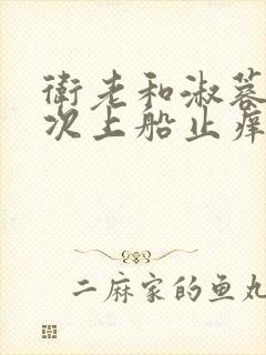 卫老和淑蓉第二次上船止痒封面