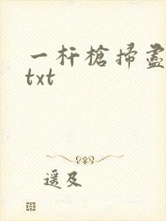 一杆枪扫尽全家txt封面