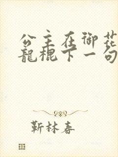 公主在御花园吃龙棍下一句