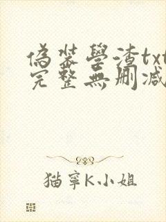 伪装学渣txt完整无删减封面
