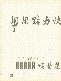 用用点力快要到了