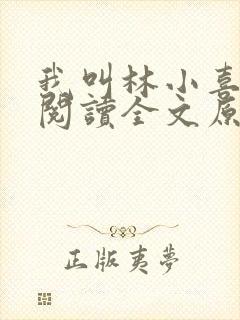 我叫林小喜全文阅读全文原文内容
