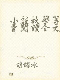 小说放学等我免费阅读全文