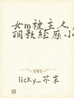 女m被主人虐玩调教经历小说封面