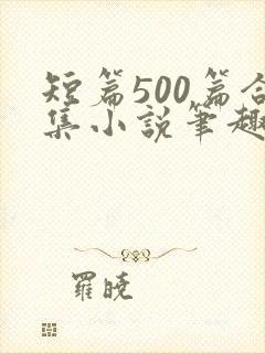 短篇500篇合集小说笔趣阁封面