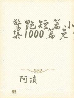 惊艳短篇小说合集1000篇免费阅读