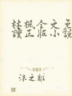 林枫全文免费阅读正版小说封面
