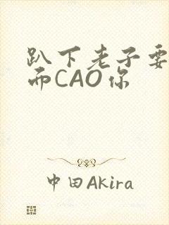 趴下老子要从后面CAO你