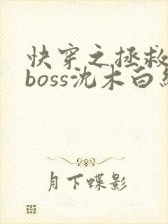快穿之拯救黑化boss沈木白结局