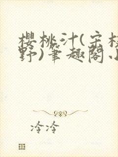 樱桃汁(宋枝江野)笔趣阁小说封面