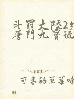 斗罗大陆2绝世唐门九宝琉璃宗