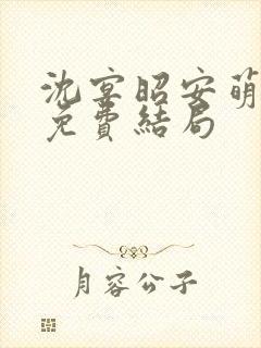 沈宴昭安萌全文免费结局封面