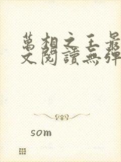 万相之王最新全文阅读无弹窗