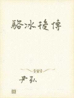 骆冰后传封面