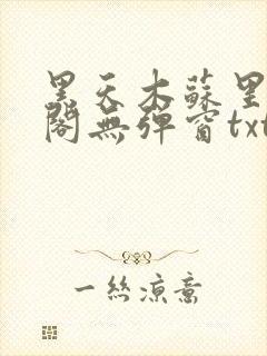 黑天木苏里笔趣阁无弹窗txt