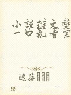 小说推文双女主一口气看完已完结