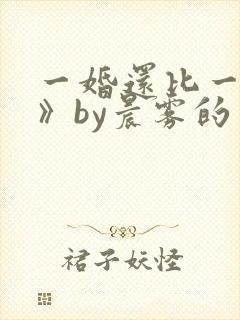 一婚还比一婚高》by晨雾的光