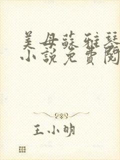 美母苏雅琴沉沦小说免费阅读