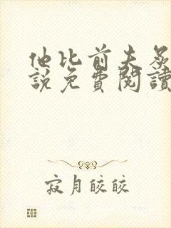 他比前夫炙热小说免费阅读