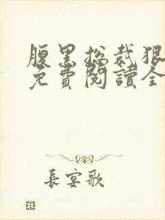 腹黑总裁狠给力免费阅读全文