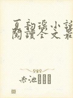 夏韵瑶小说免费阅读全文最新章节封面
