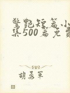 惊艳短篇小说合集500篇免费阅读