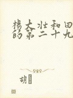 杨大壮和田桂花的第二十九