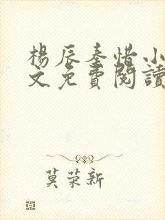 杨辰秦惜小说全文免费阅读完整版