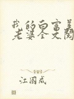 我的白富美总裁老婆全文阅读封面
