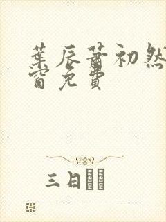 叶辰萧初然无弹窗免费