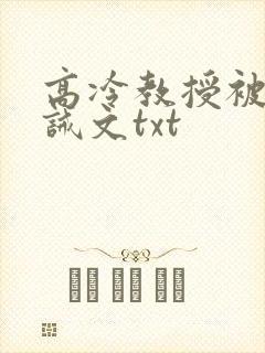 高冷教授被罚训诫文txt