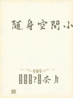随身空间小说封面