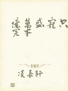 亿万盛宠只为你完本封面