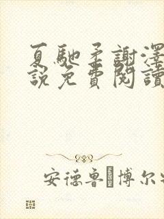 夏驰柔谢泽修小说免费阅读最新章节封面