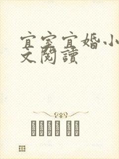 宜室宜婚小说全文阅读封面