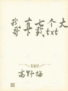 我有七个大佬哥哥下载txt